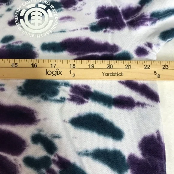 Element Seal BP TD Hoodie Men’s Sz L Multicolor Tie Dye Kangaroo Pocket Pullover - Picture 9 of 16